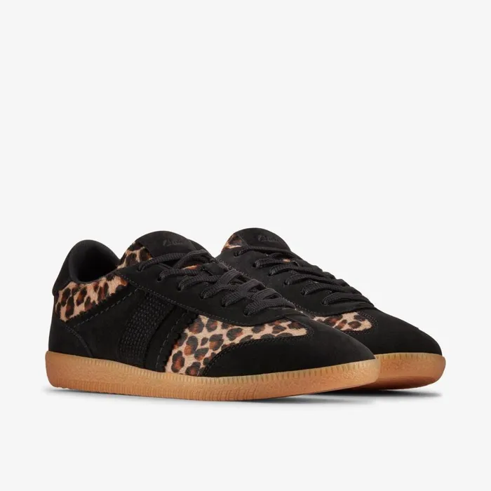 Clarks Flat Shoes Stara Walk Leopard Print Combination 8211 Women