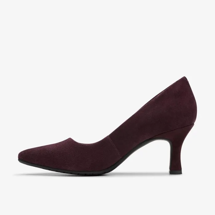 Clarks Heels Kataleyna Gem Plum Suede 8211 Women