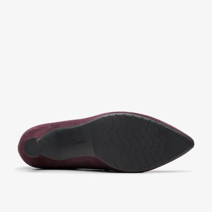 Clarks Heels Kataleyna Gem Plum Suede 8211 Women