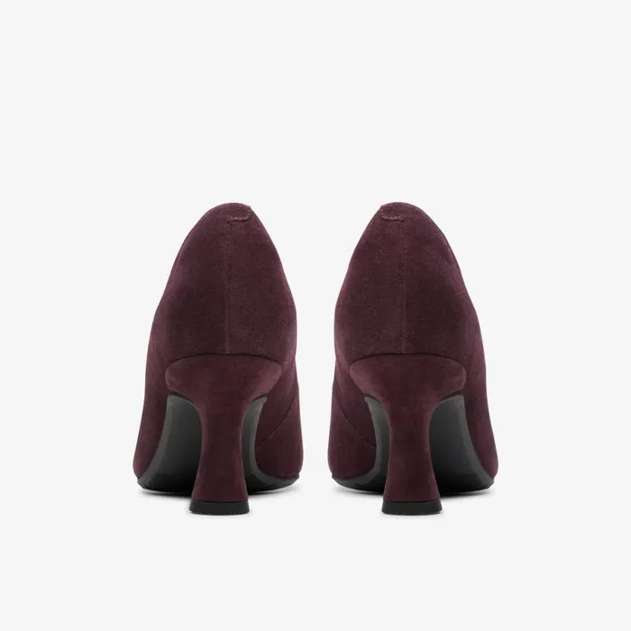 Clarks Heels Kataleyna Gem Plum Suede 8211 Women