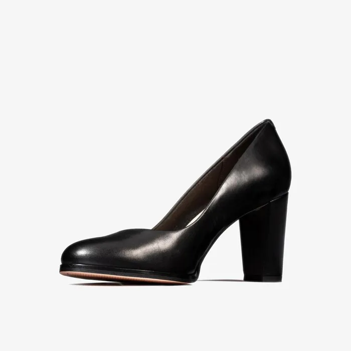 Clarks Heels Kaylin Cara Black Leather 8211 Women Clarks Heels Kaylin Cara Black Leather 8211 Women