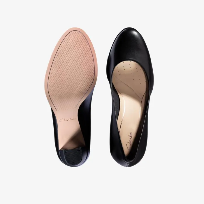 Clarks Heels Kaylin Cara Black Leather 8211 Women Clarks Heels Kaylin Cara Black Leather 8211 Women