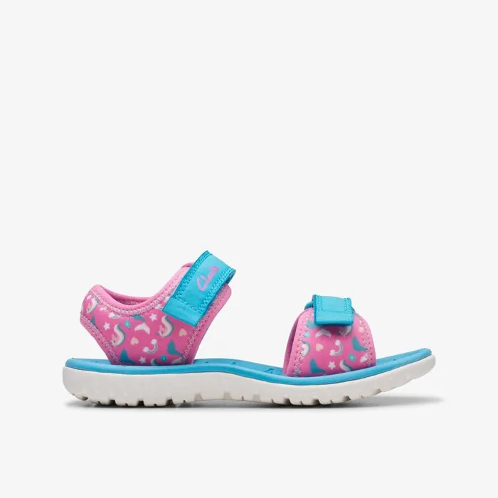 Clarks Sandals Surfing Tide Hot Pink 8211 Kids