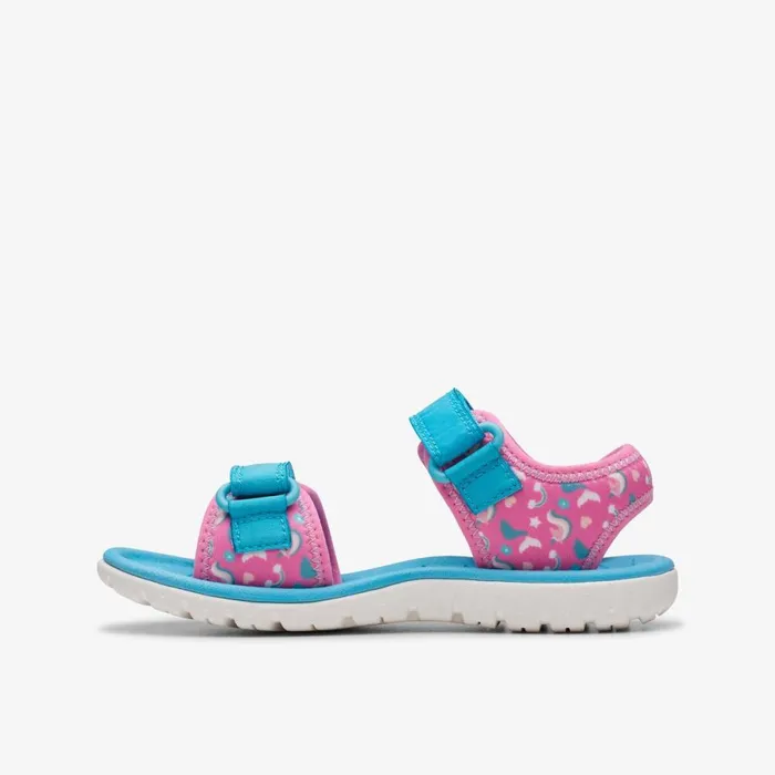 Clarks Sandals Surfing Tide Hot Pink 8211 Kids