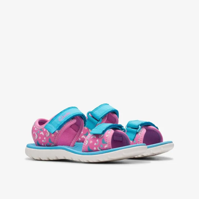Clarks Sandals Surfing Tide Hot Pink 8211 Kids
