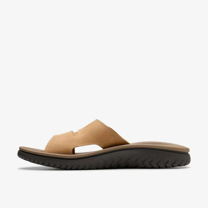 Clarks Sandals Wesley Strap Tan Leather 8211 Men