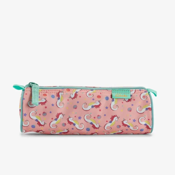 Clarks School Bags Hopper Pencil Case Pink Multicolour 8211 Kids