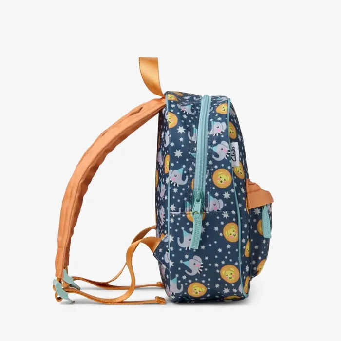 Clarks School Bags Hopper Small Blue Multicolour 8211 Kids