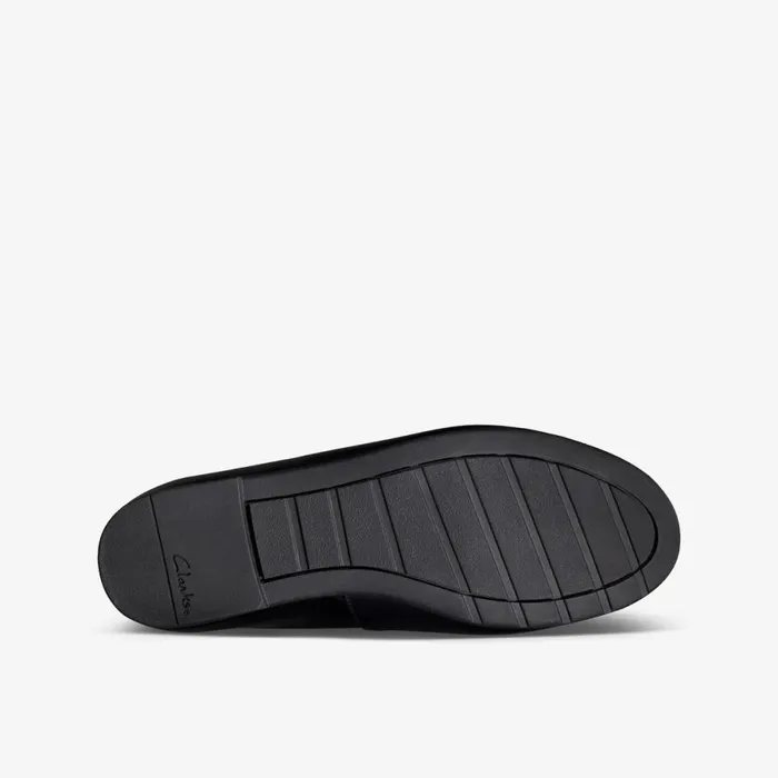 Clarks Shoes Scala Lace Black Leather 8211 Kids