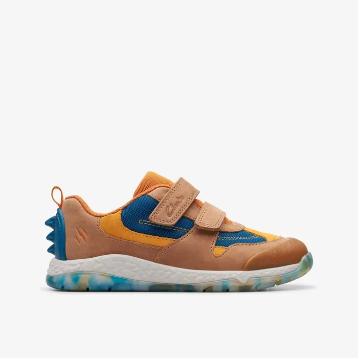 Clarks Trainers Steggy Tail Tan 8211 Kids