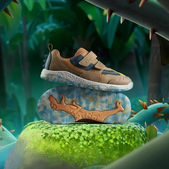 Clarks Trainers Steggy Tail Tan 8211 Kids