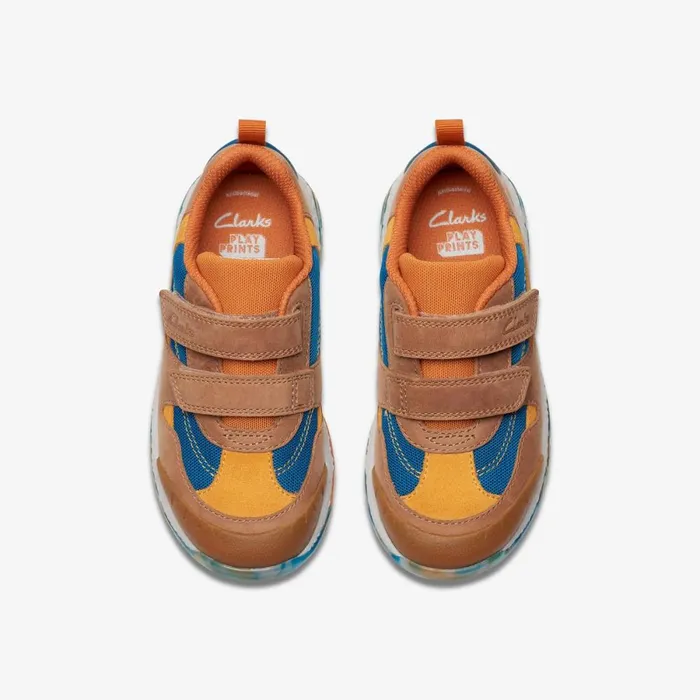 Clarks Trainers Steggy Tail Tan 8211 Kids
