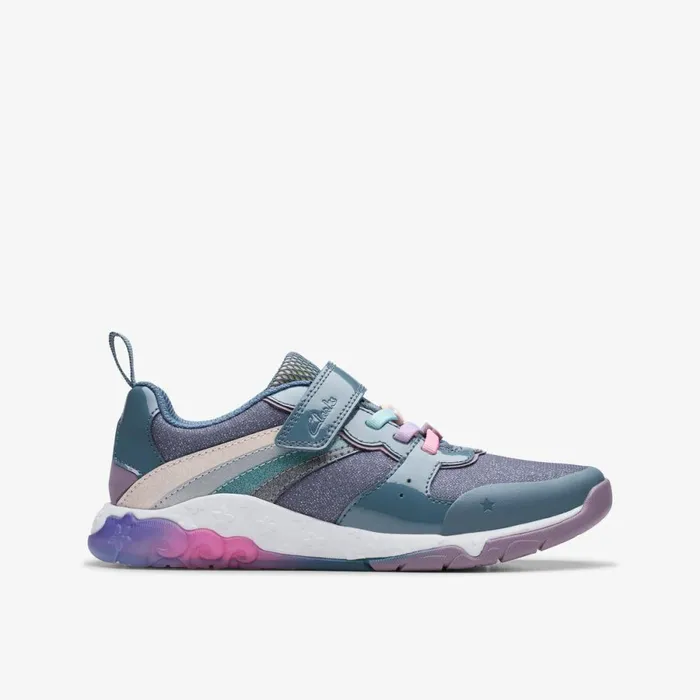 Clarks Trainers Tidal Star Blue Multicolour 8211 Kids