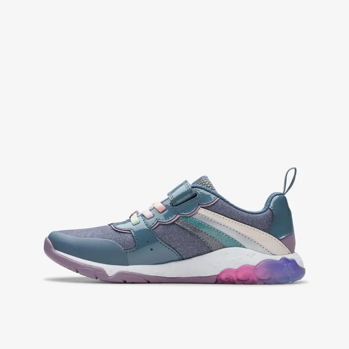Clarks Trainers Tidal Star Blue Multicolour 8211 Kids