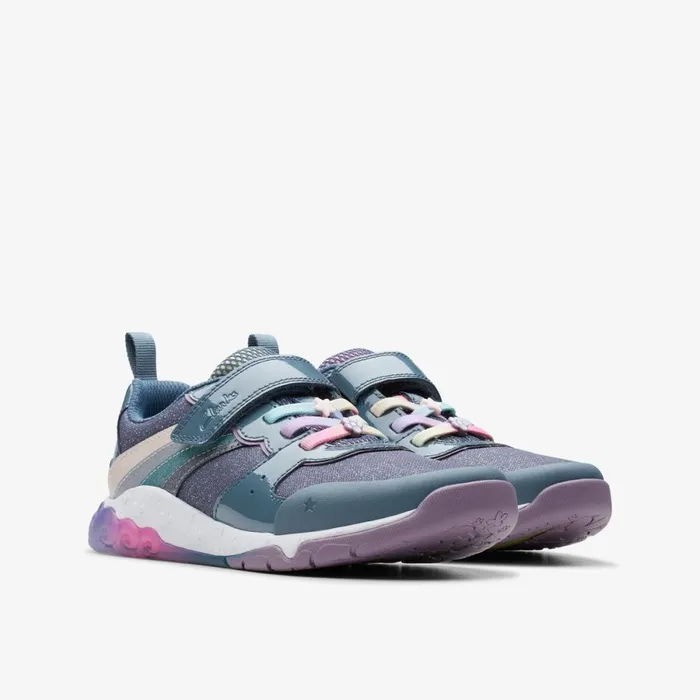 Clarks Trainers Tidal Star Blue Multicolour 8211 Kids