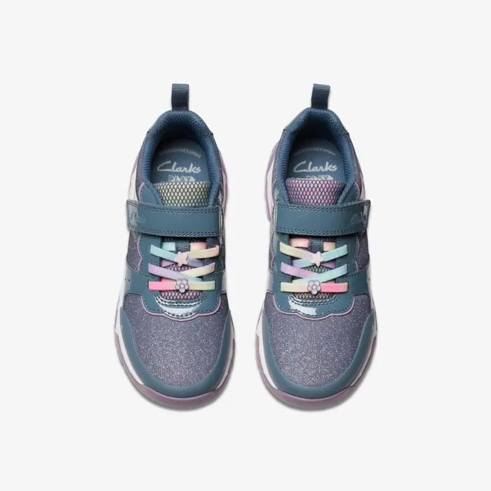 Clarks Trainers Tidal Star Blue Multicolour 8211 Kids