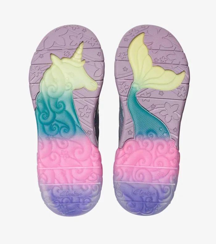 Clarks Trainers Tidal Star Blue Multicolour 8211 Kids