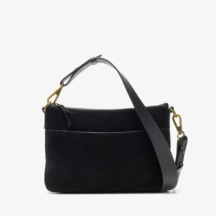 Clarks Women039s Bags Willow Cross Black Suede 8211 Women