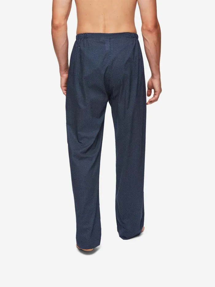 Classic Fit Pajamas Men Derek Rose Classic Fit Pajamas Plaza 21 Cotton Batiste Navy