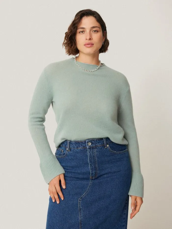 Cloud Cashmere Eldon Jumper Blue Haze Women Jigsaw Knitwear and Cashmere