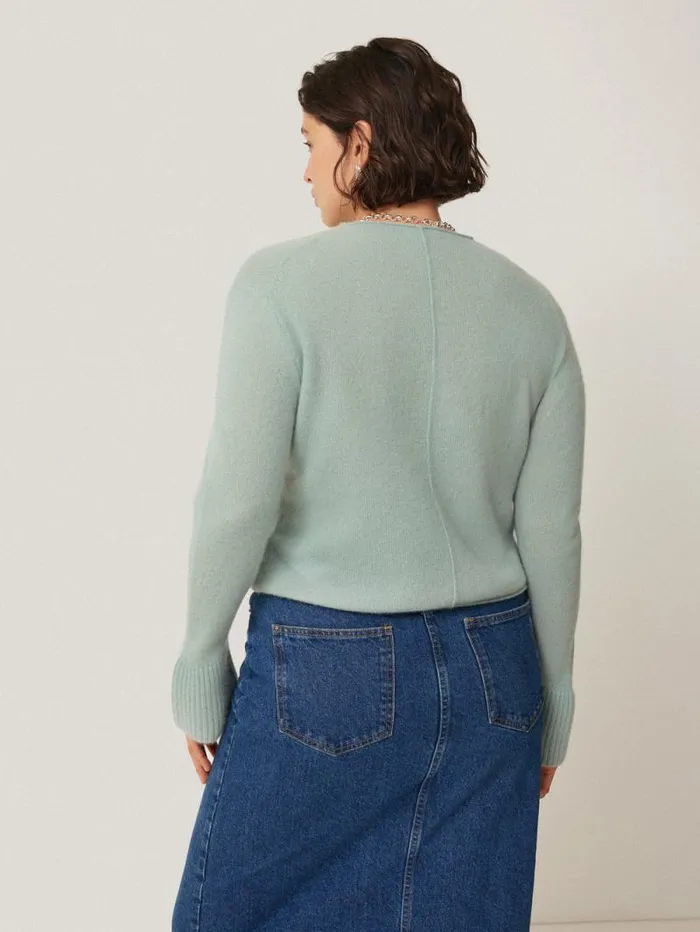 Cloud Cashmere Eldon Jumper Blue Haze Women Jigsaw Knitwear and Cashmere
