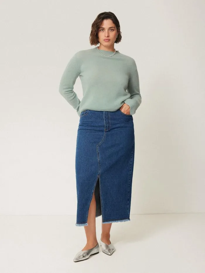 Cloud Cashmere Eldon Jumper Blue Haze Women Jigsaw Knitwear and Cashmere