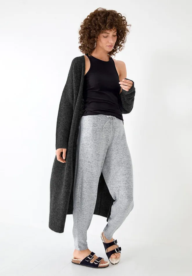 CoOrds Women Hush Elle Supersoft Relaxed Joggers Palest Grey Marl