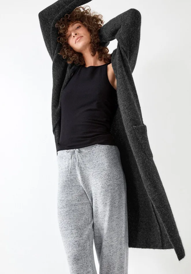 CoOrds Women Hush Elle Supersoft Relaxed Joggers Palest Grey Marl