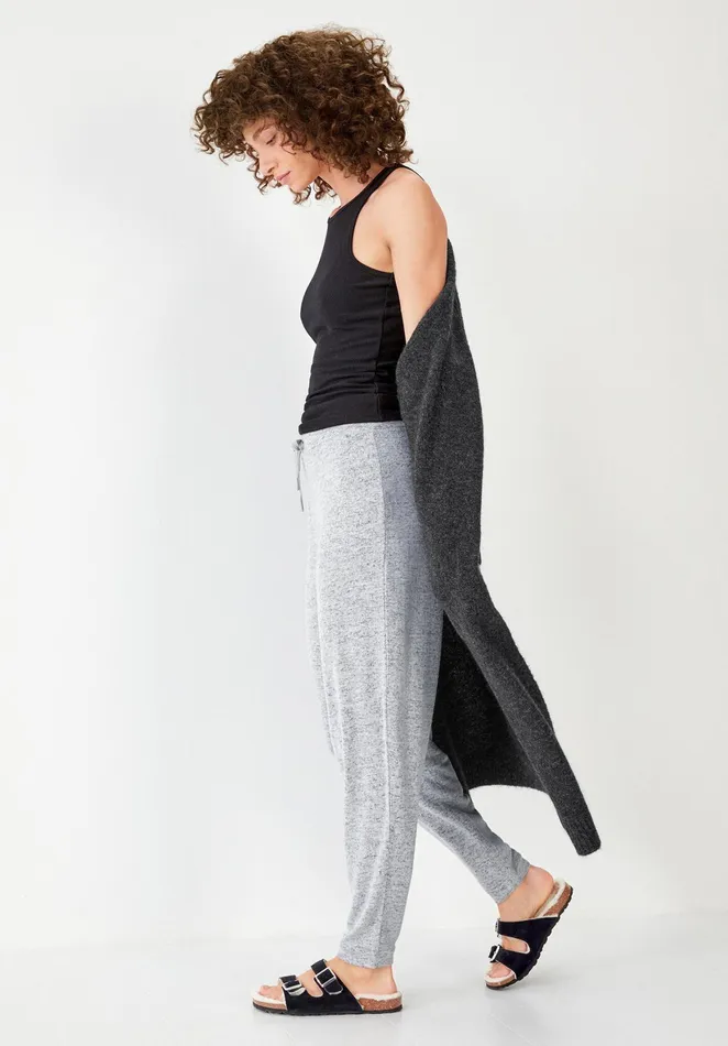 CoOrds Women Hush Elle Supersoft Relaxed Joggers Palest Grey Marl