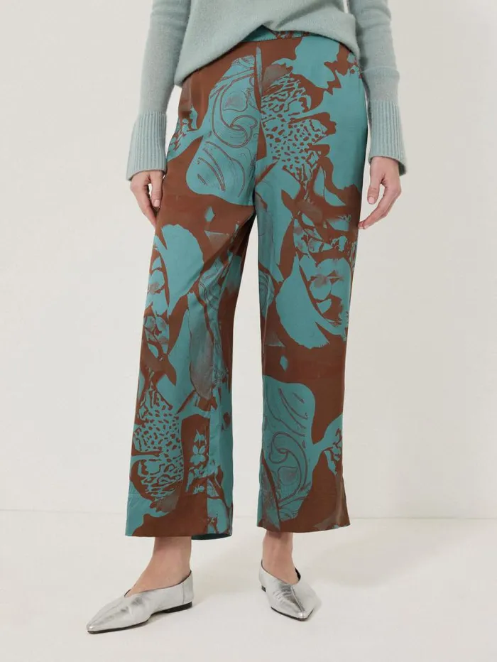 Collage Stitch Detail Trouser Blue Women Jigsaw Party