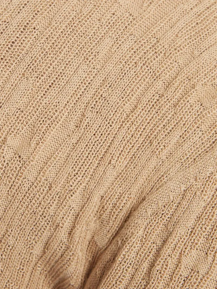 Collar Knitted Top Stone Women Jigsaw Shirts and Tops