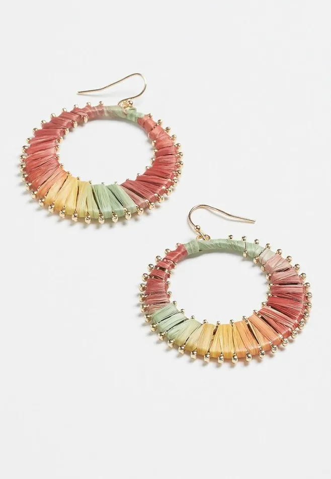 Color Wrapped Hoop Earrings Women Maurices Jewelry