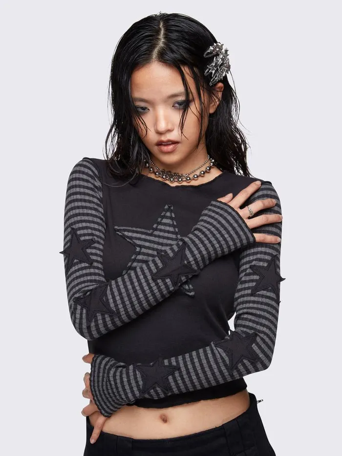 Constellation Striped Top Women Minga London Tops and TShirts
