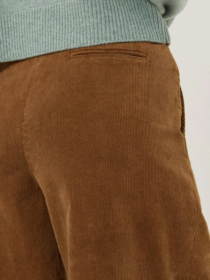 Corduroy Pleat Trouser Brown Women Jigsaw Trousers