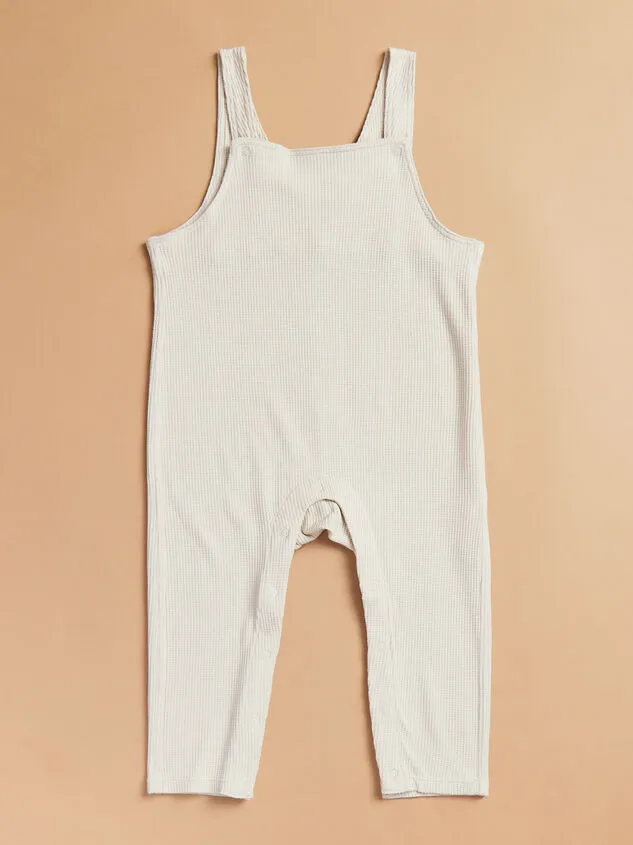 Corey Waffle Knit Overall Oatmeal GirlBoyGender Neutral Altar039d State Playwear Corey Waffle Knit Overall Oatmeal GirlBoyGender Neutral Altar039d State Playwear