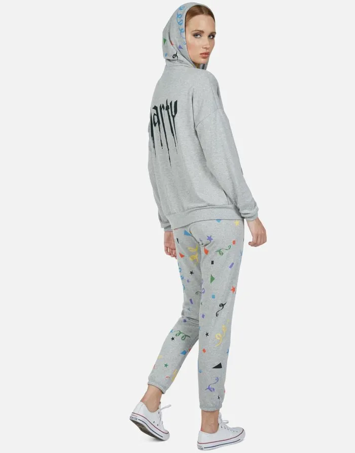 Corinne Happy Party Heather Grey Women Lauren Moshi Hoodies