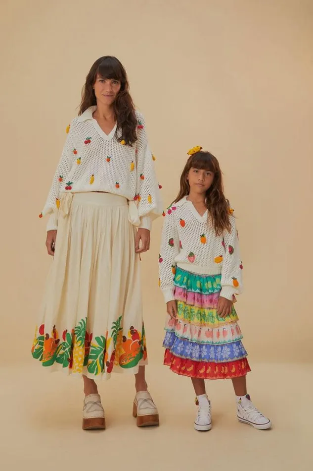 Crochet Fruit Kids Sweater Women FARM Rio Sweaters and Sweatshirts