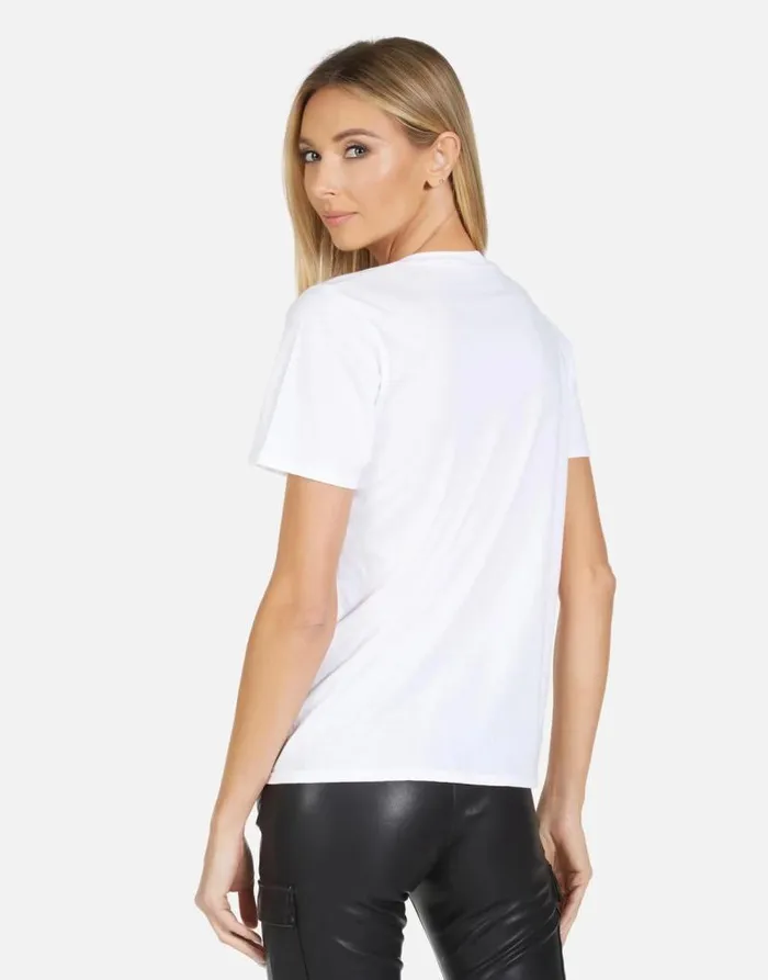 Croft X Strawberry Skull White Women Lauren Moshi Short Sleeve