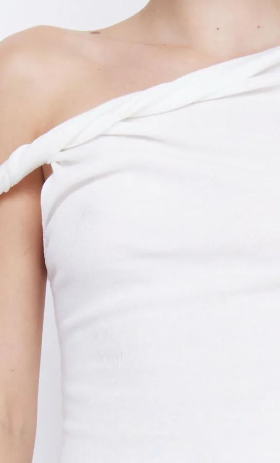 Cropped Shop Bec Bridge Akacia Twist Top Ivory