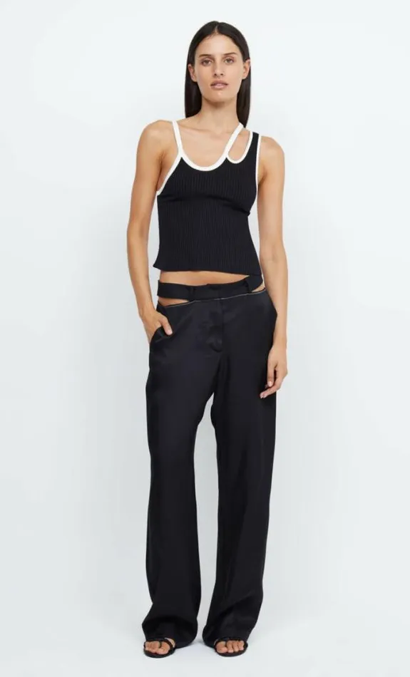 Cropped Shop Bec Bridge Hari Backless Top Blackivory