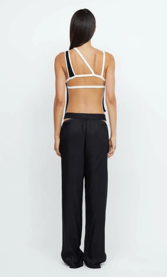 Cropped Shop Bec Bridge Hari Backless Top Blackivory