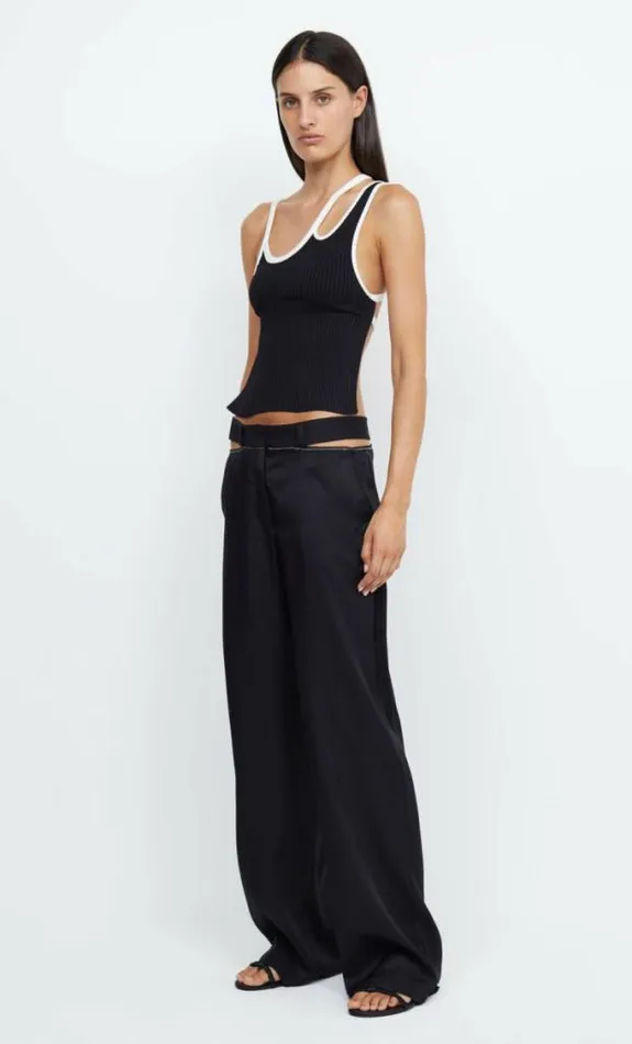 Cropped Shop Bec Bridge Hari Backless Top Blackivory
