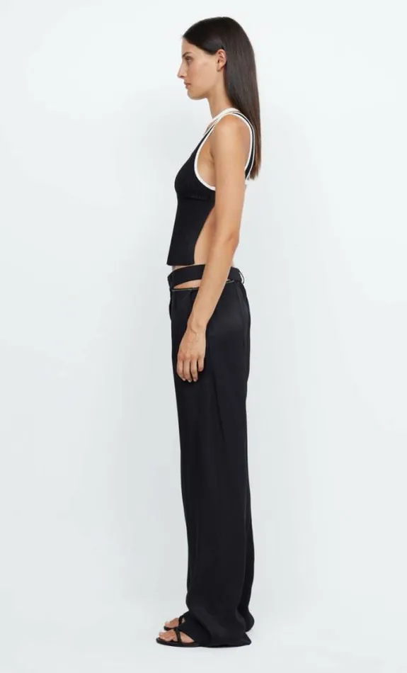 Cropped Shop Bec Bridge Hari Backless Top Blackivory