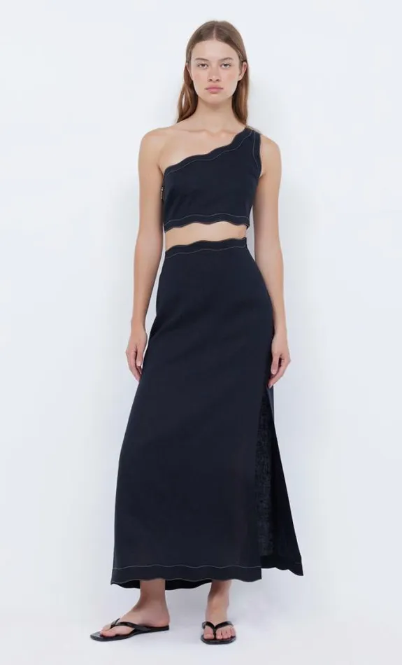 Cropped Shop Bec Bridge Tallulah Asym Crop Top Blackblack