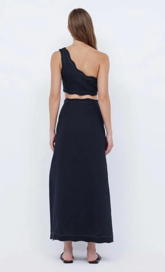 Cropped Shop Bec Bridge Tallulah Asym Crop Top Blackblack