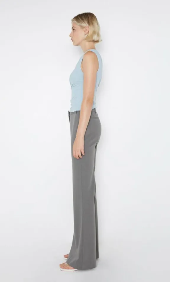 Cropped Shop Bec Bridge Victoria Asym Top Sky Blue