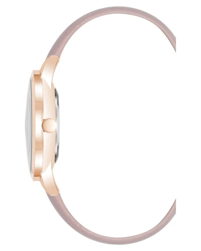 Crystal Accented Strap Watch Pink Women Nine West Straps
