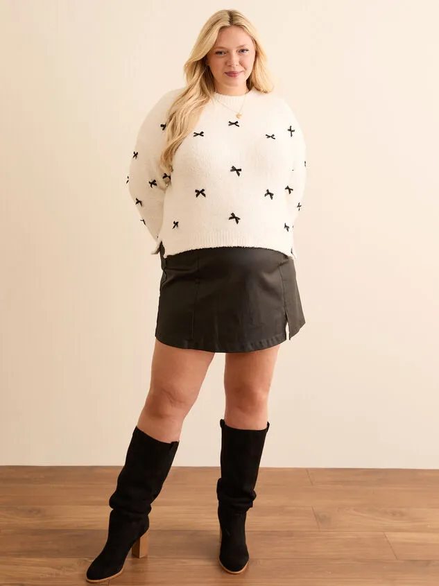Cyrus Vegan Leather Skirt Black Women Altar039d State Bottoms