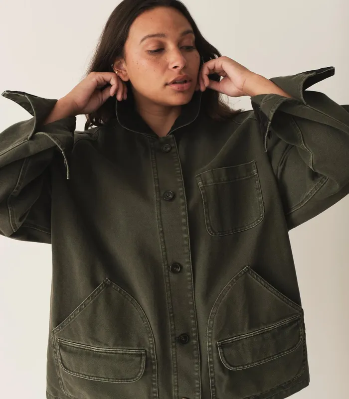 DEN Coats and Jackets Women Pascual Barn Jacket Dark Olive