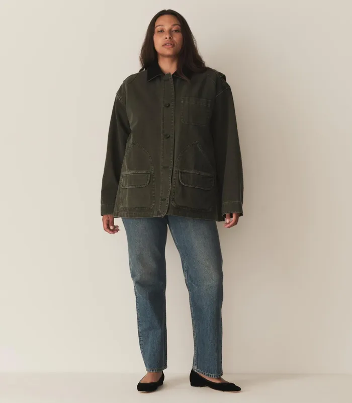 DEN Coats and Jackets Women Pascual Barn Jacket Dark Olive